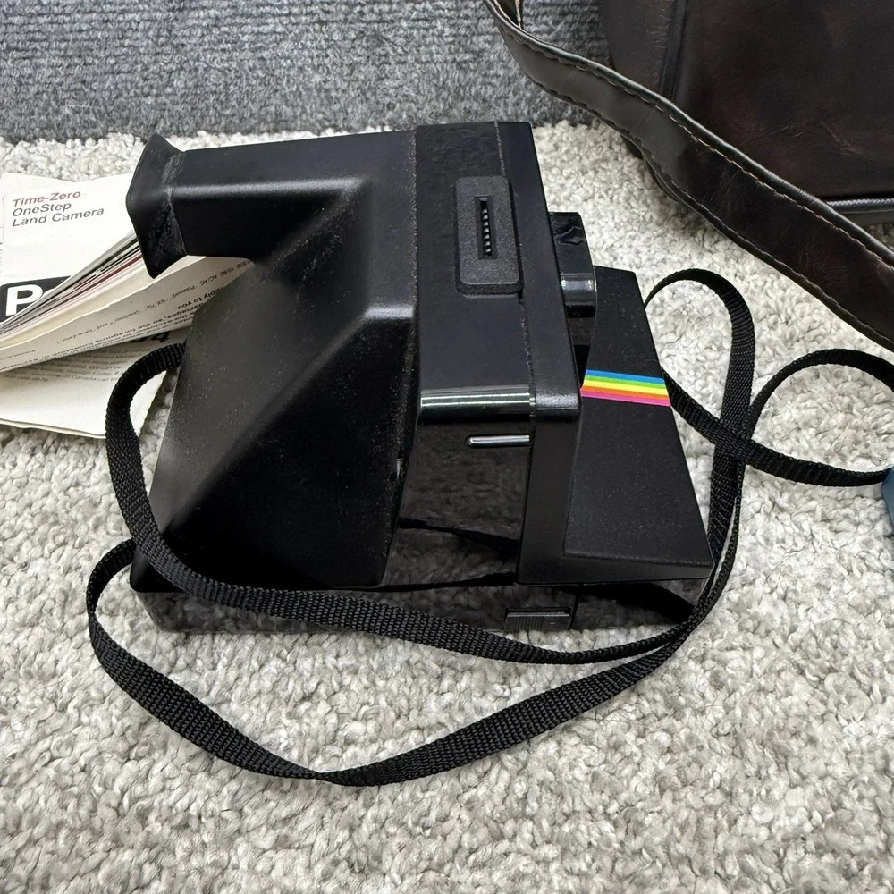 Vintage Polaroid instant land camera time zero one step AS IS untested